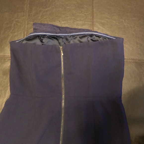 Misha Collection Sanzana Dress Midnight Blue Fitted Sz 8 Retail $455 - Picture 5 of 13